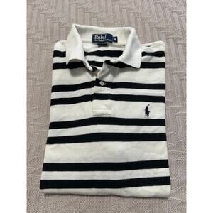 Polo Ralph Lauren black and white polo size M